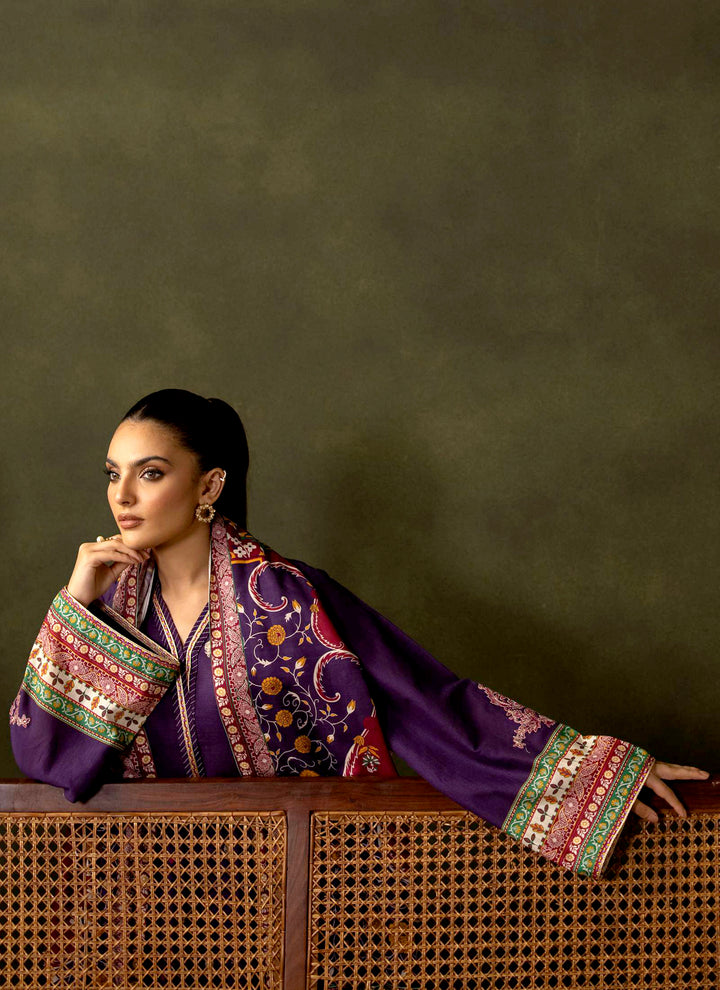 Zellbury Winter Printed Khaddar 3PC Shirt | WUW24E30311