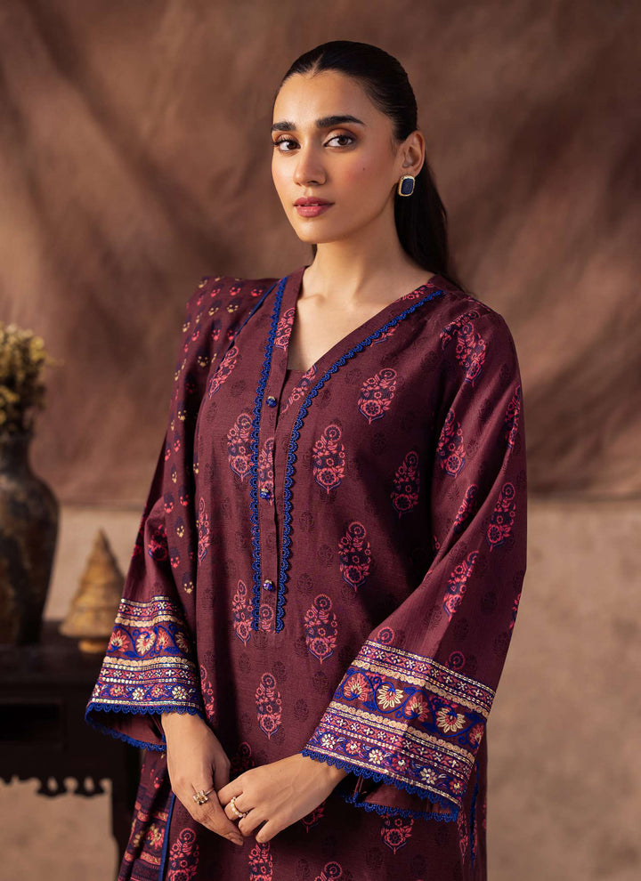 Zellbury Winter Printed Khaddar 3PC Shirt | WUW24E20263