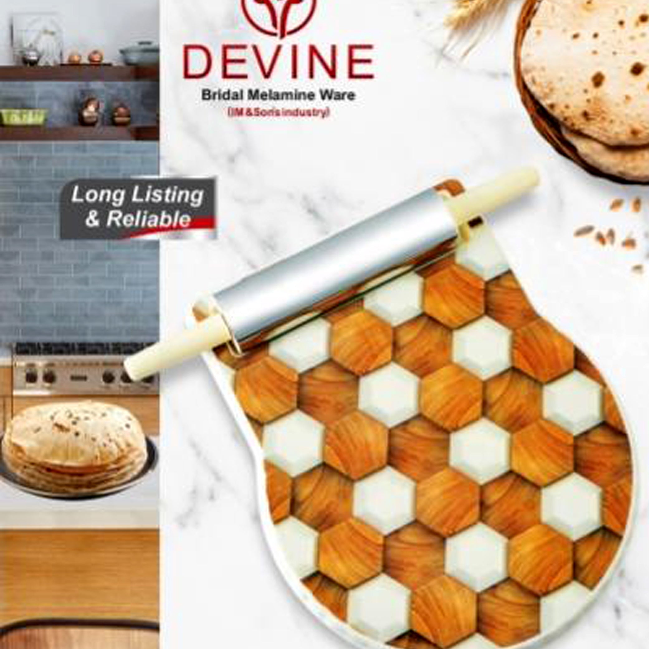 High Quality Chakla Belan Roling Pin Kitchen Utensils