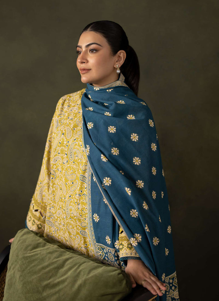 Zellbury Winter Printed Khaddar 3PC Shirt | WUW24X30303