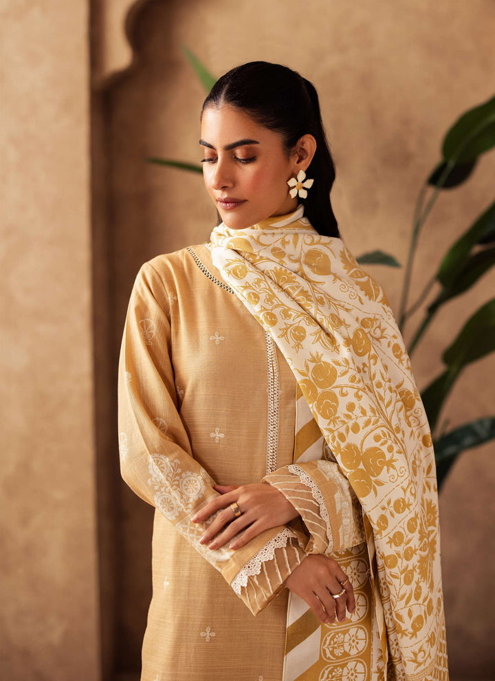 Zellbury Winter Printed Khaddar 3PC  Shirt| WUW24X30310