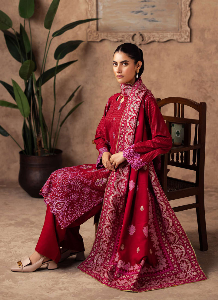 Zellbury Winter Printed Khaddar 3PC Shirt- WUW24E30231