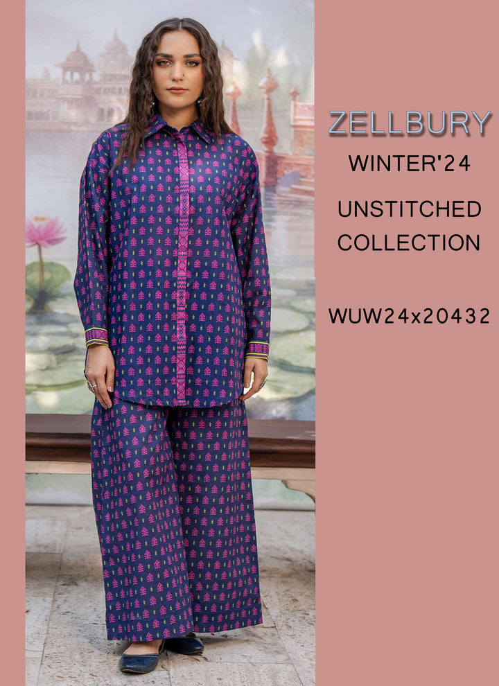 Zellbury Winter Printed Khaddar 2PC | WUW24X20432 Shirt