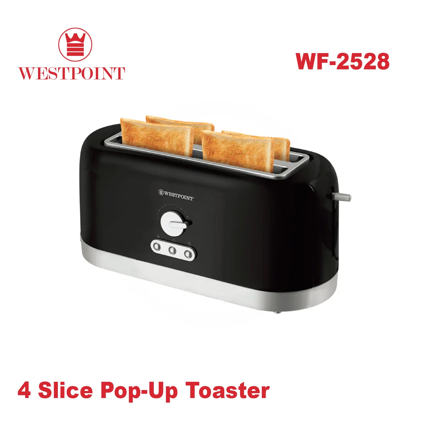 4 Slice Pop-Up Toaster WF-2528