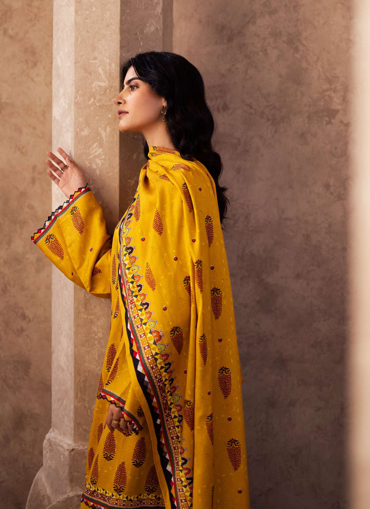 Zellbury Winter Printed Khaddar 3PC Shirt  | WUW24X30218