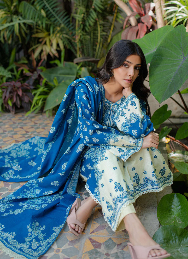 Zellbury Winter Printed Khaddar 3PC Shirt | WUW24E20264