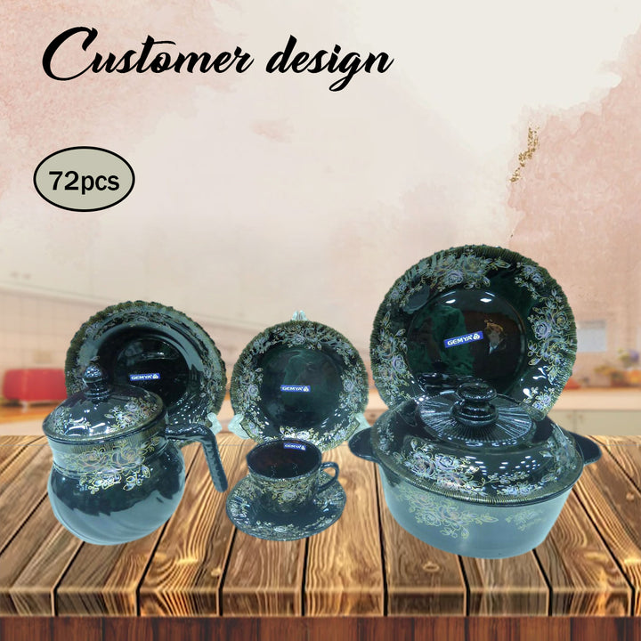 Super Glazed Bone China dinner set 72pc