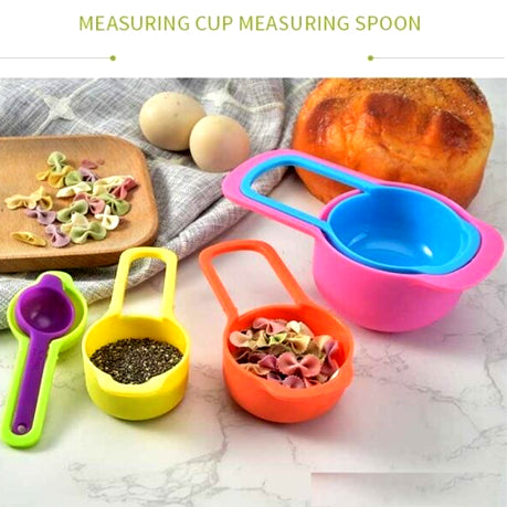 6 Pieces Measuring Spoons Cups With Scale