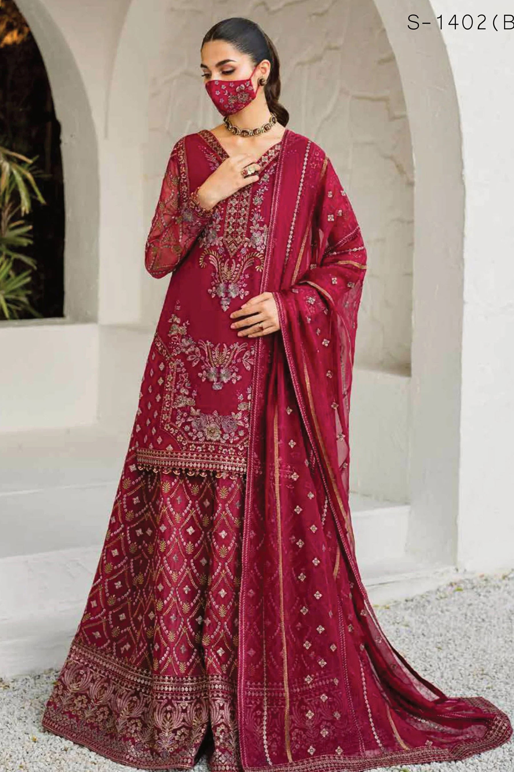 Naqsh By Safeera Luxury Chiffon Collection Vol 14 D-1402