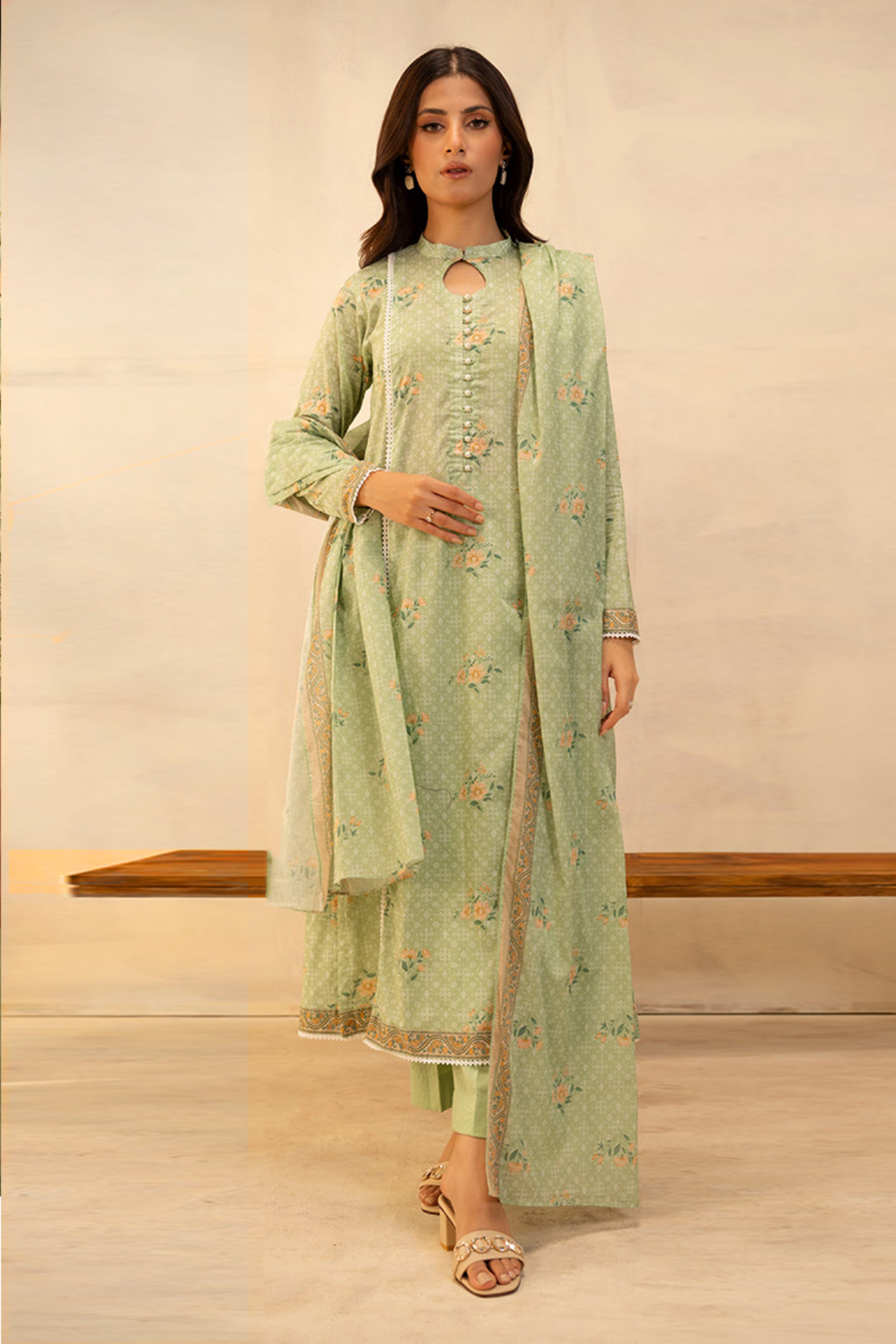 Zelbury Shirt Shalwar Dupatta - 0025