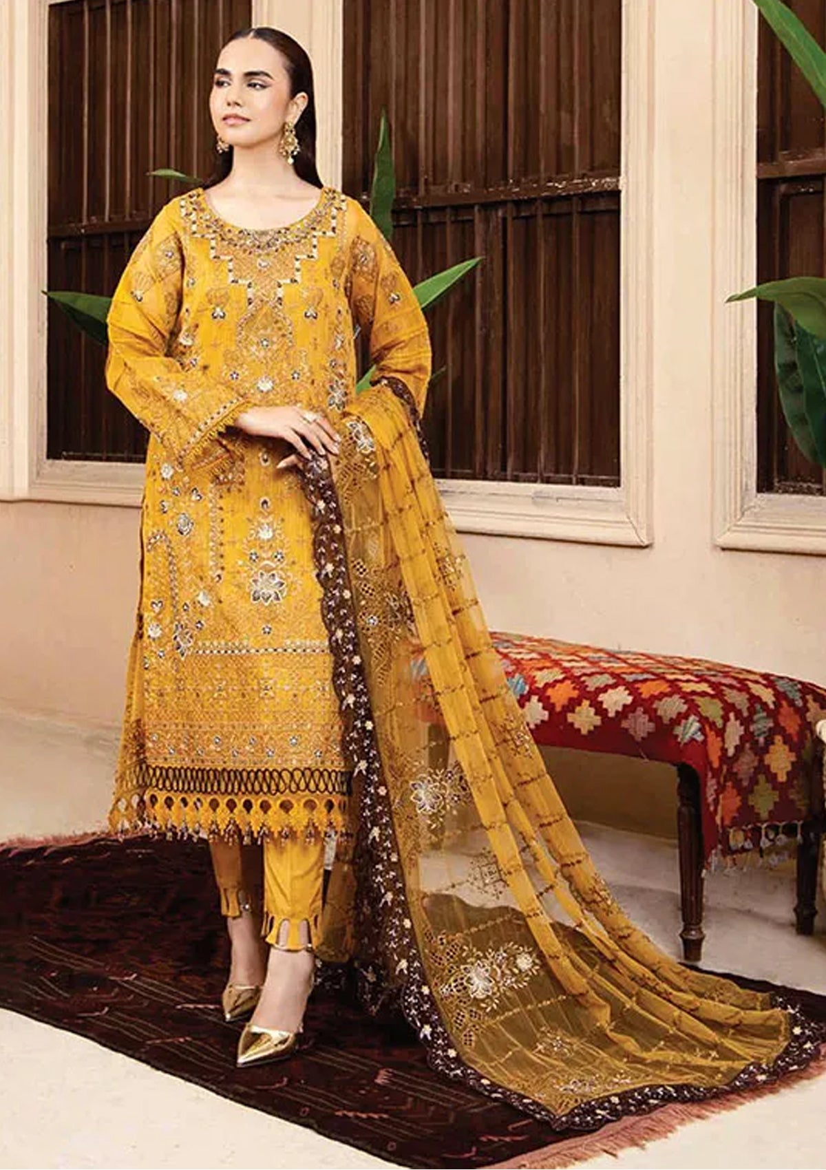 AZU Voguish Slub Khadi Collection 2024 By Ahmed Embroideries (D-07-Chione)
