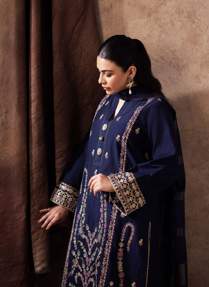 Zellbury Winter Printed Khaddar 3PC  Shirt | WUW24E30229