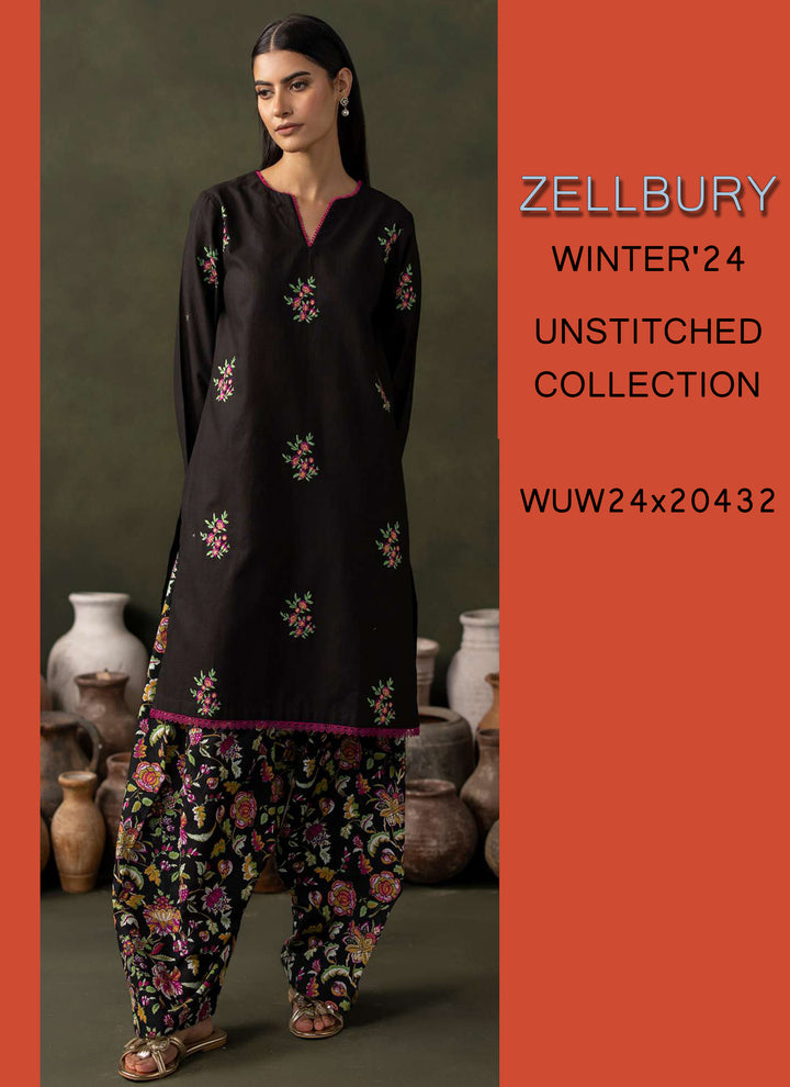 Zellbury Winter Printed Khaddar 2PC Shirt | WUW24E20176