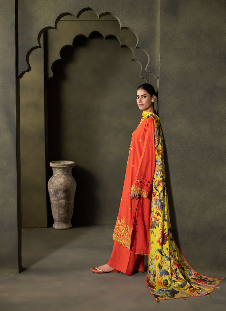 Zellbury Winter Printed Khaddar 3PC  Shirt  WUW24E30242