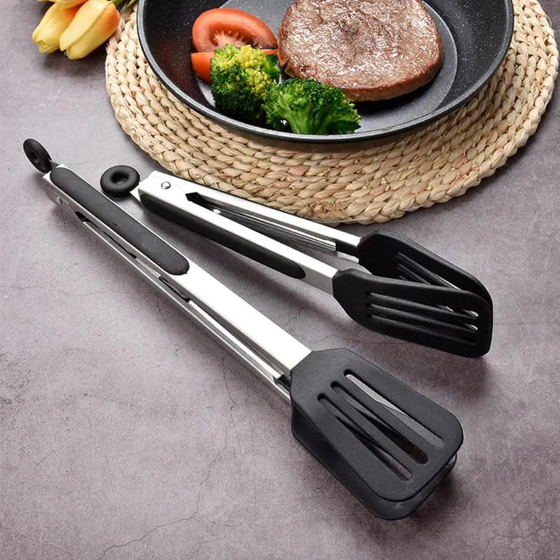 Non Stick Chimta Tong Silicon or Stainless Steel Best Quality 1 piece