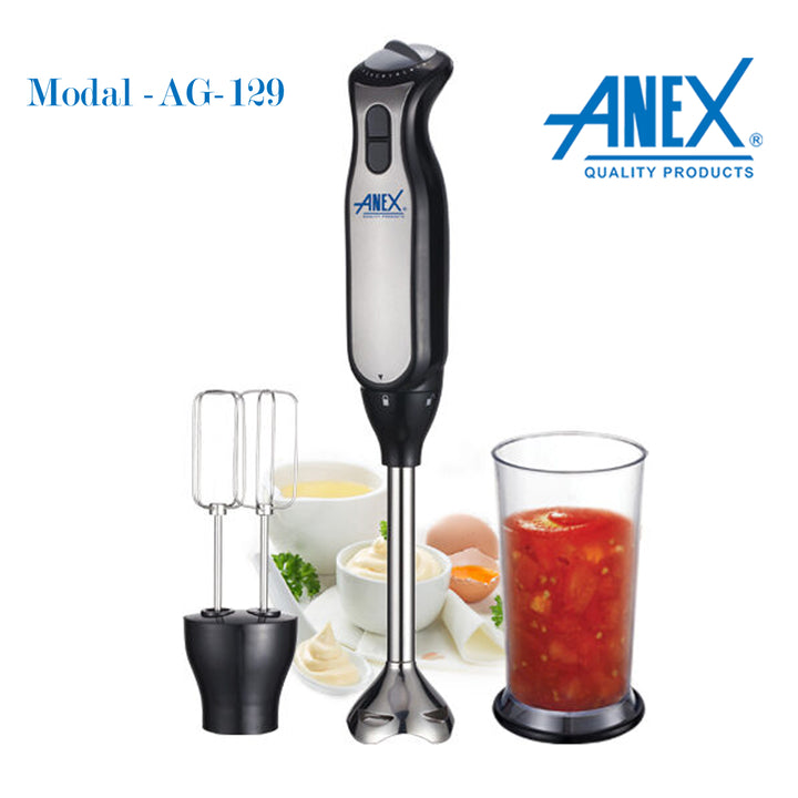 Anex AG-129 Deluxe Hand Blender & Beater With Official Warranty