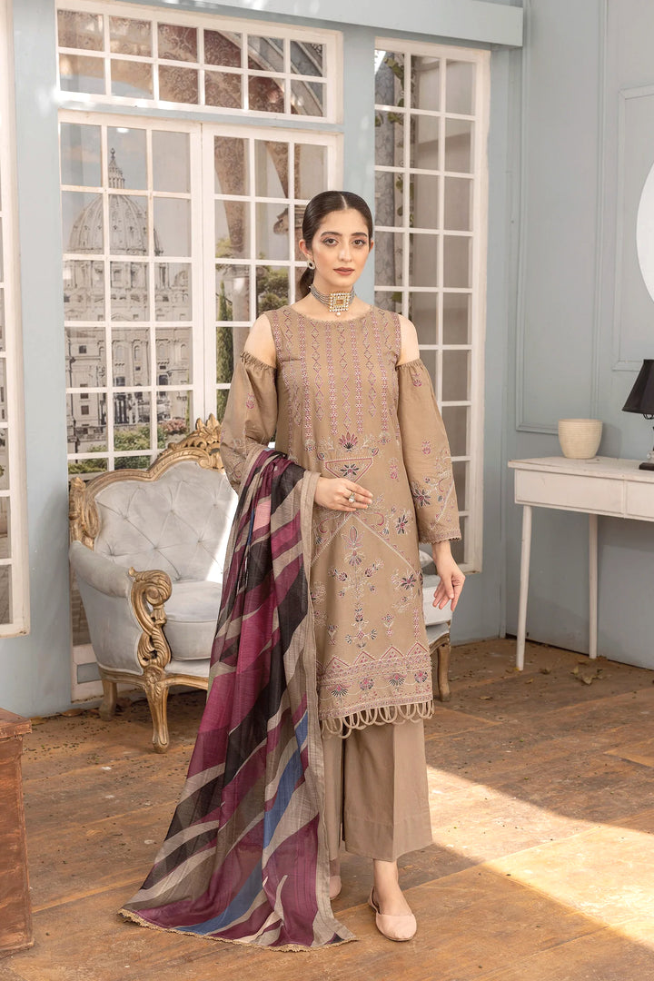 Embroidered Lawn Shirt Fancy Voile Print Duppatta