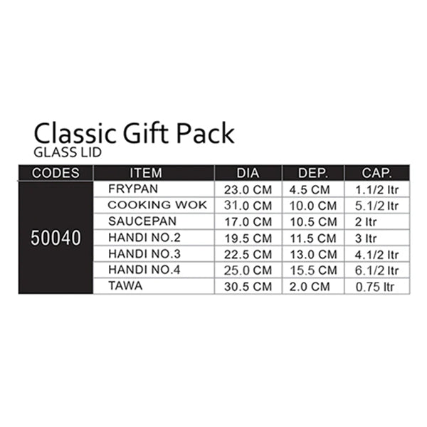 Sonex Classic Gift Pack – Nonstick Cookware Set – 12 Pieces