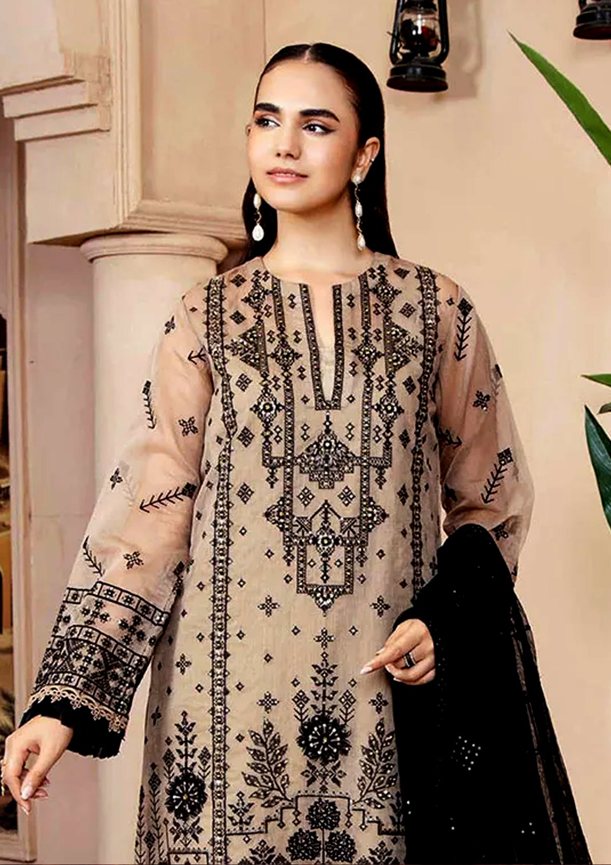 AZU Voguish Slub Khadi Collection 2024 By Ahmed Embroideries (D-08-Marwa)