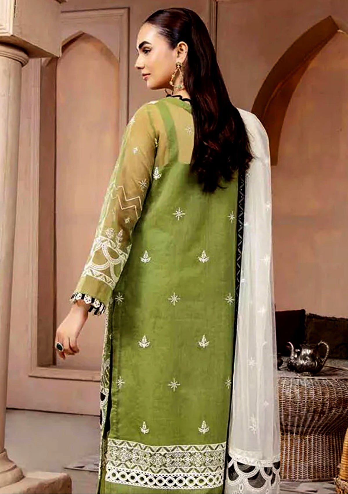 AZU Voguish Slub Khadi Collection 2024 By Ahmed Embroideries (D-06-Layla)
