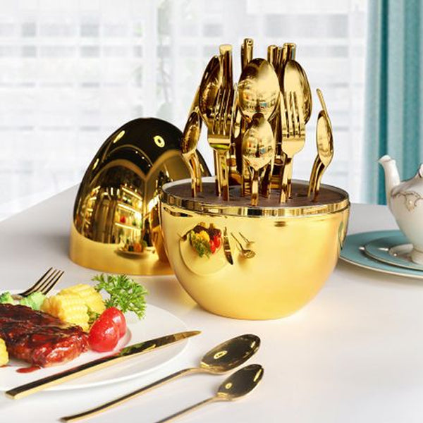 Mood Asia silver-plated flatware set (6-person setting)