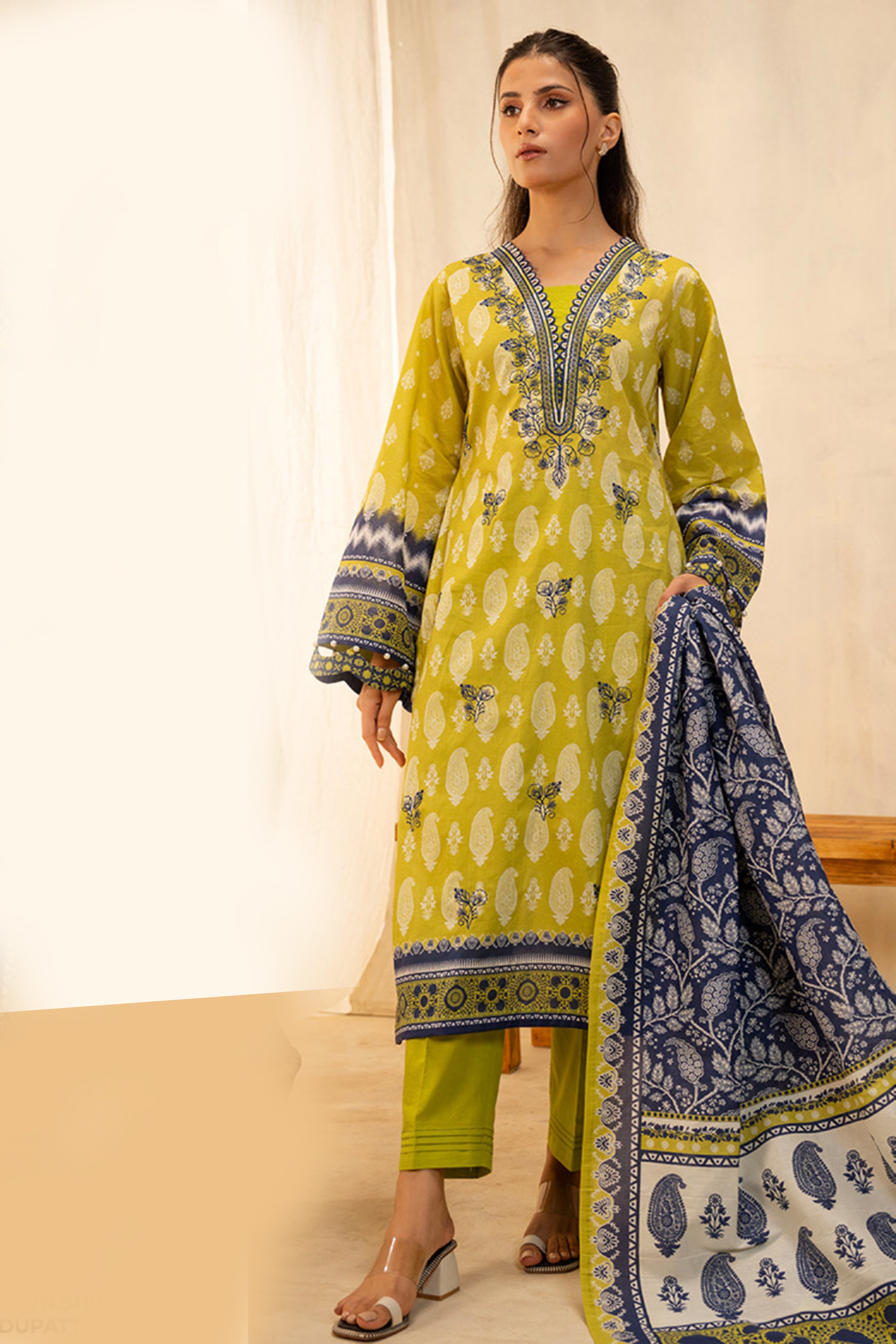 Embroidered Shirt Shalwar Dupatta