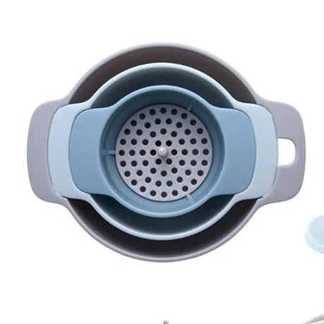 Kitchen Funnels Set, 4 in 1 Multi-function Funnel Set Plastic Nested Funnels Wide Mouth, Small Funnels for Filling Bottles with Water Oil Liquid Granules Powder Transfer - by ROBOT-GXG