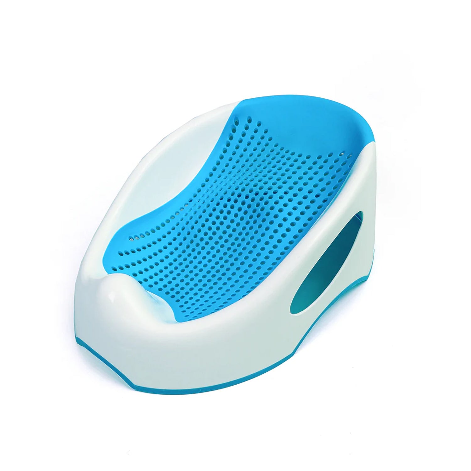 Baby Bather | Non-Slip Newborn Bath Seat | Blue + Gray + Pink