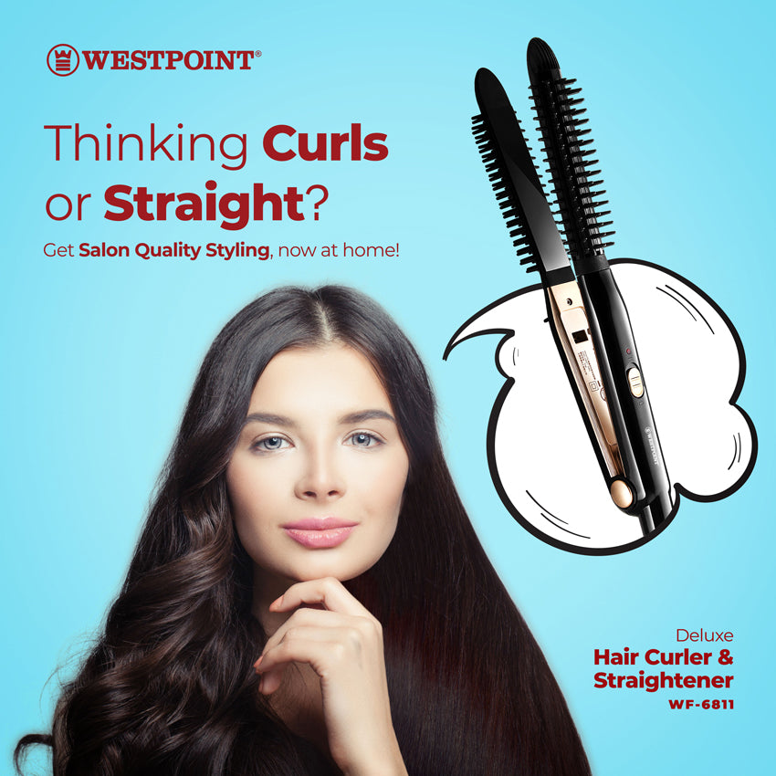 Hair Curler & Straightener WF-6811