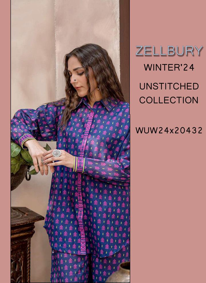 Zellbury Winter Printed Khaddar 2PC | WUW24X20432 Shirt