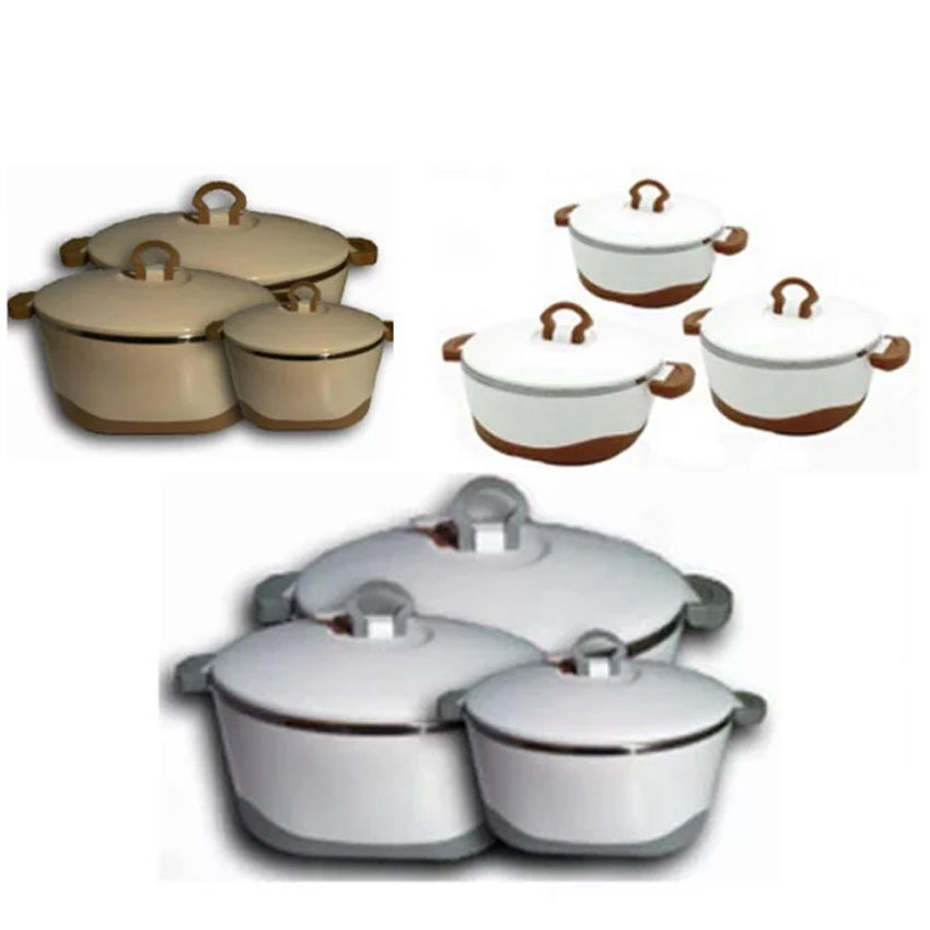 Versatile Hot Pot, Lockable Lid, 3 Pcs