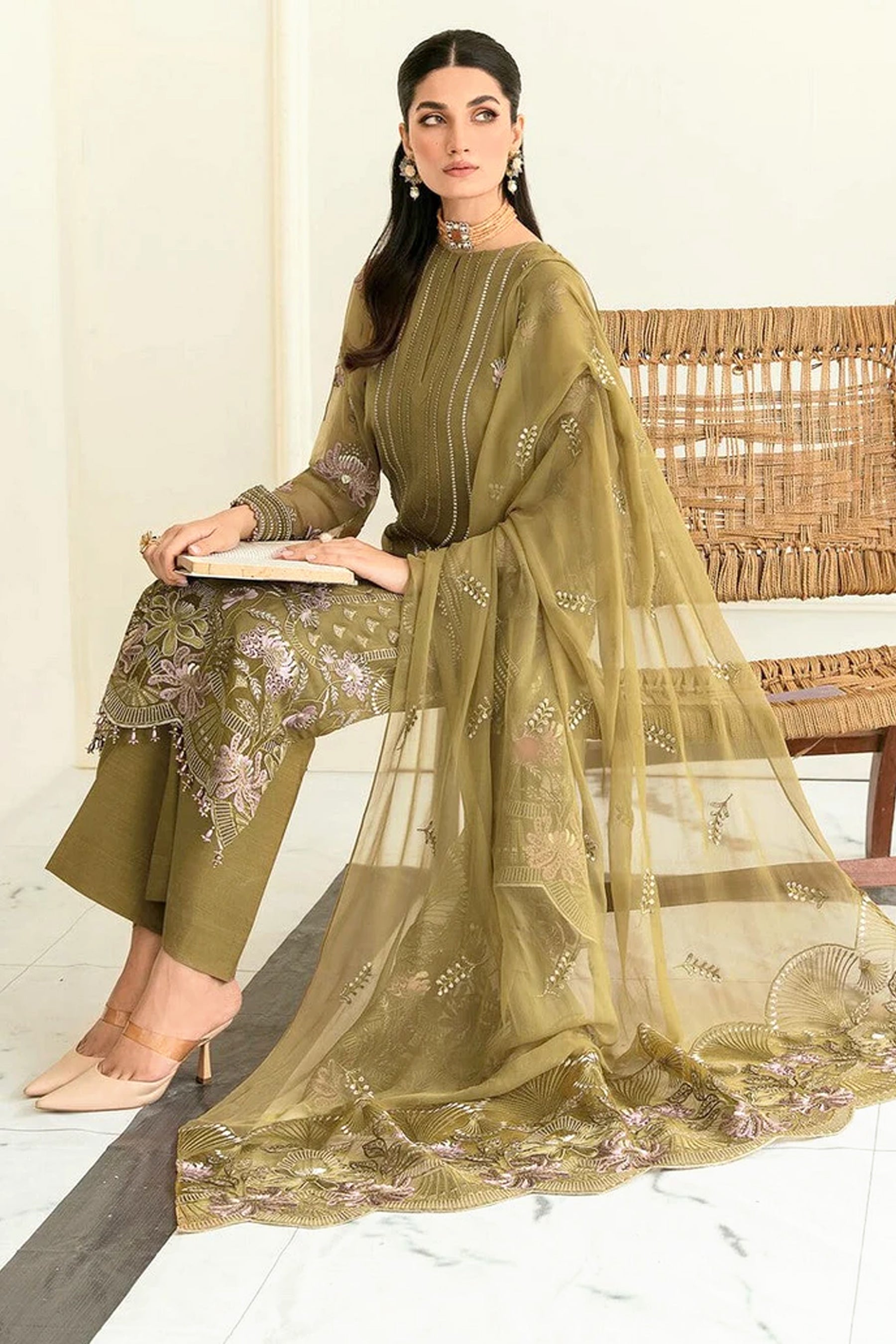 TUSCANY SAFEERA LUXURY CHIFFON COLLECTION VOL 12 Flossie