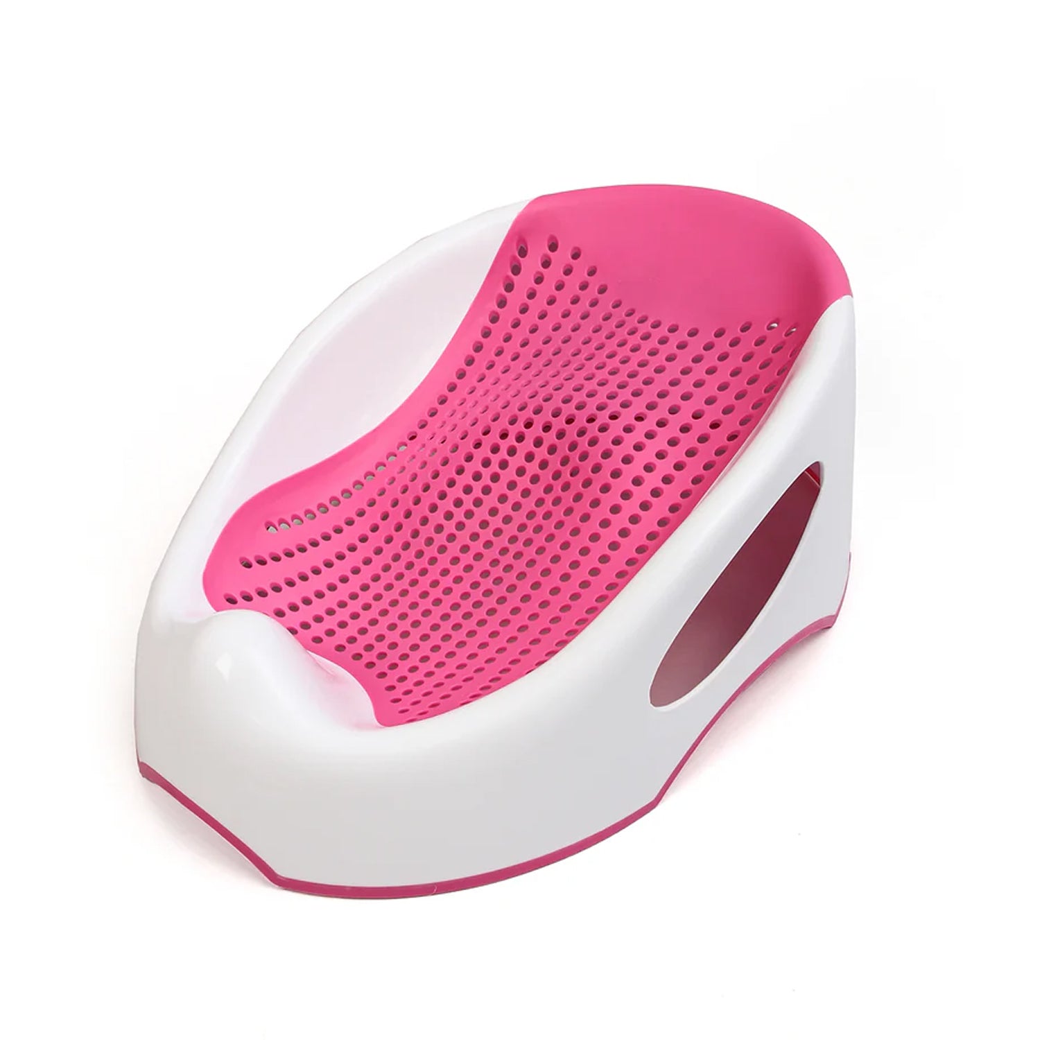 Baby Bather | Non-Slip Newborn Bath Seat | Blue + Gray + Pink