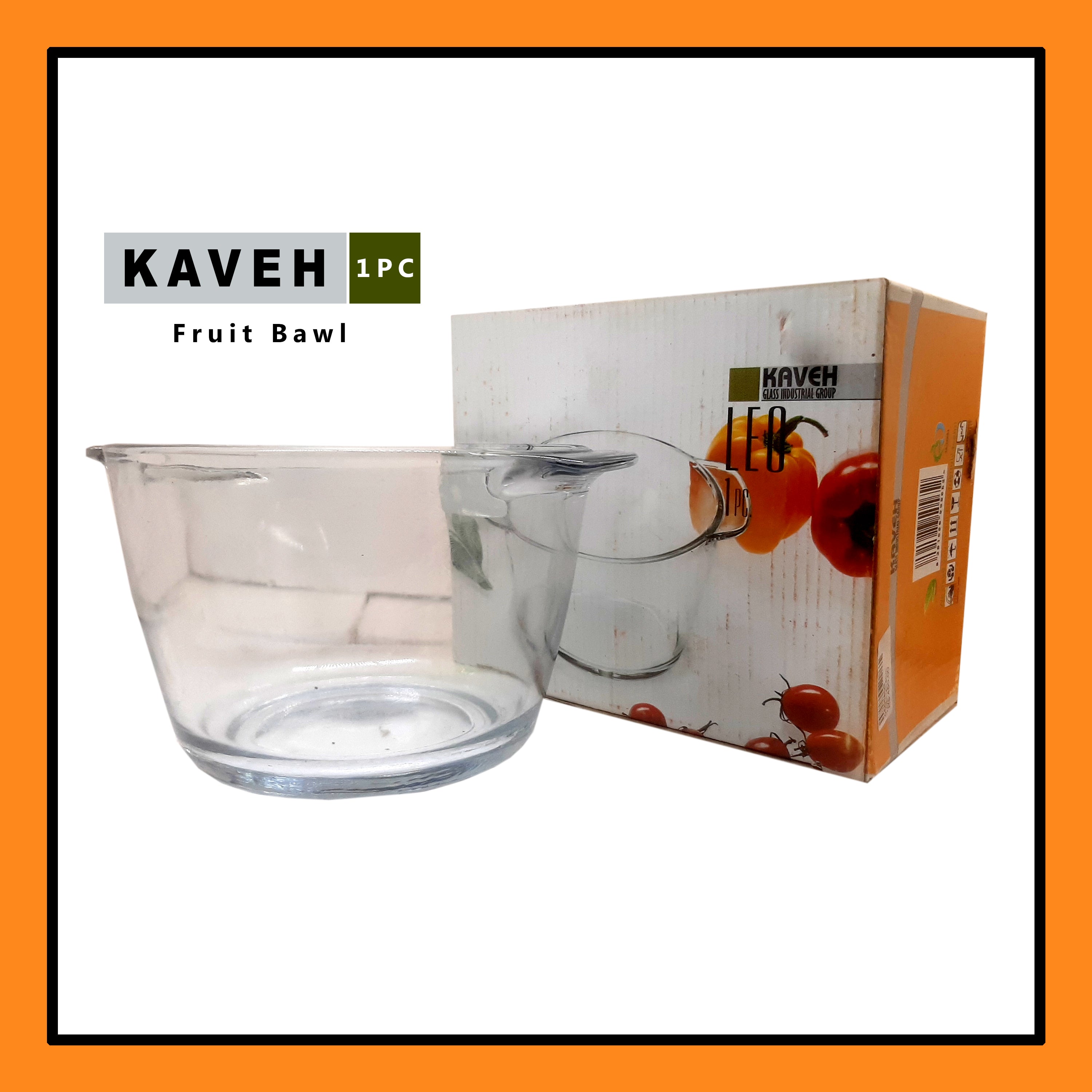 Kaveh Polka Ice Bucket H12Cm With Glass Tongs 1pc