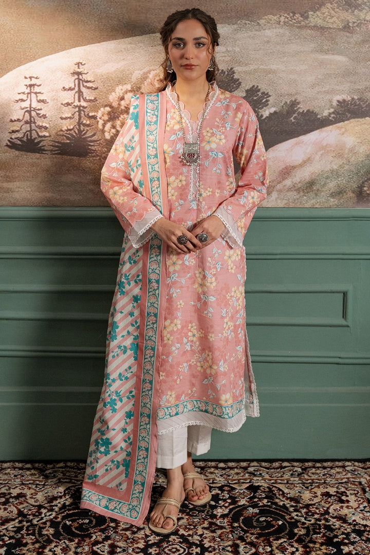 Zellbury Winter Printed Khaddar 3PC   Shirt | wuw24X20331