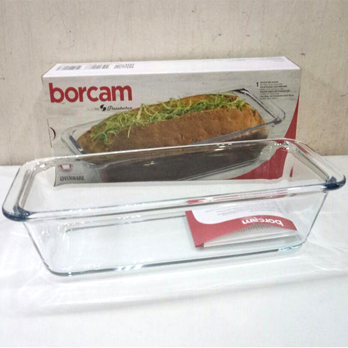 Borcam Rectangular Serving Dish With Glass Lid - Serveware