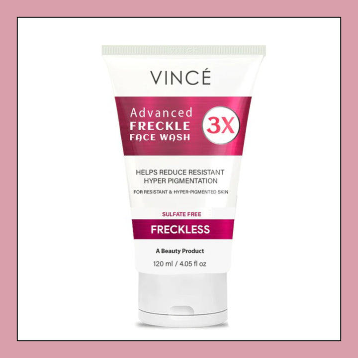 VINCE ADVANCED FRECKLE FACE WASH SULFATE FREE -120ML FOR GIRLS