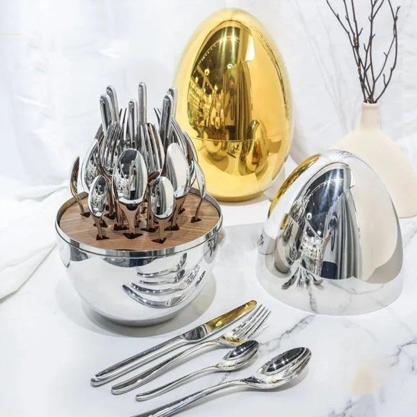 Mood Asia silver-plated flatware set (6-person setting)