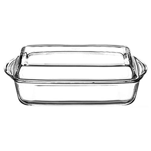 Borcam Rectangular Serving Dish With Glass Lid - Serveware