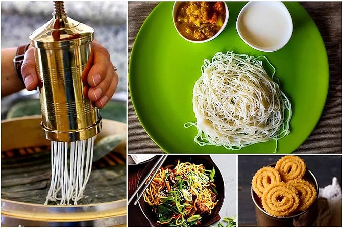 Yuktha Eternals Idiyappam/Murukku/Farsan Sev/Pasta Maker Machine Brass