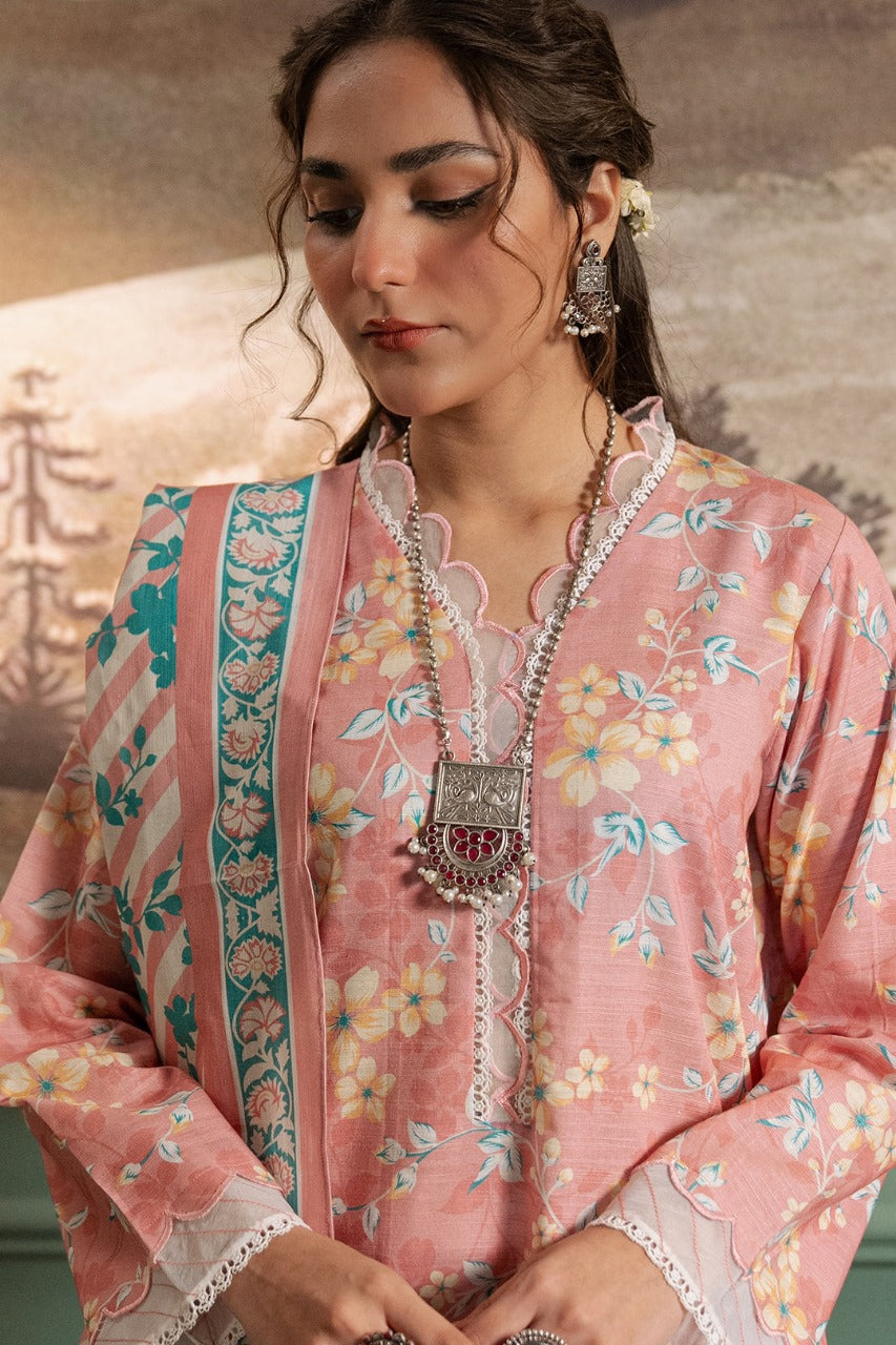 Zellbury Winter Printed Khaddar 3PC   Shirt | wuw24X20331