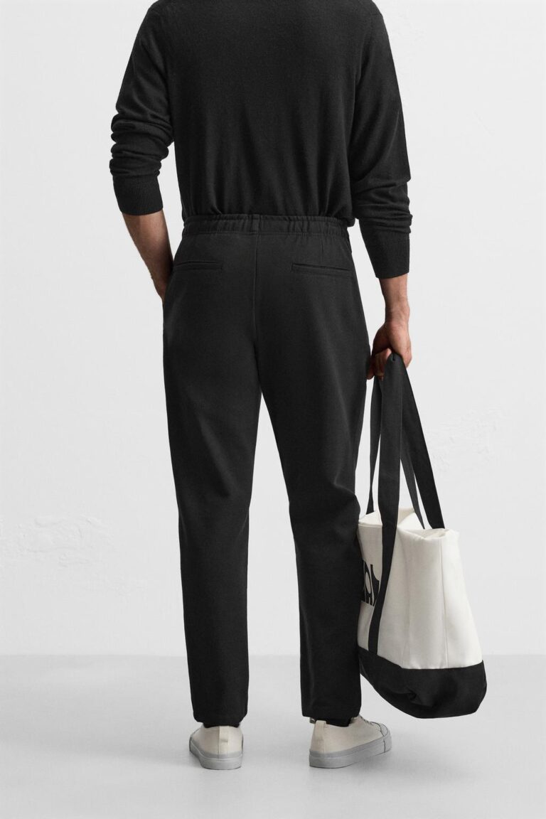 Zara comfort texture waist Trouser