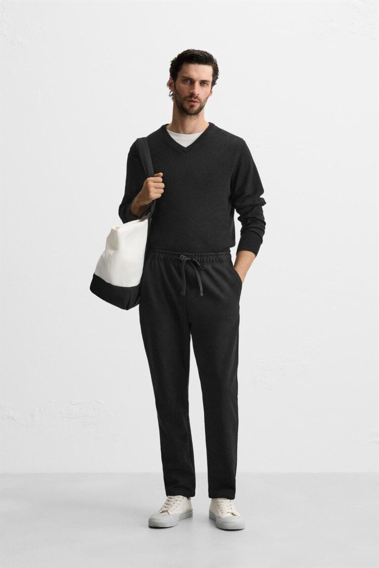 Zara comfort texture waist Trouser