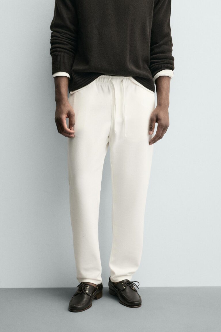 Zara comfort texture waist Trouser