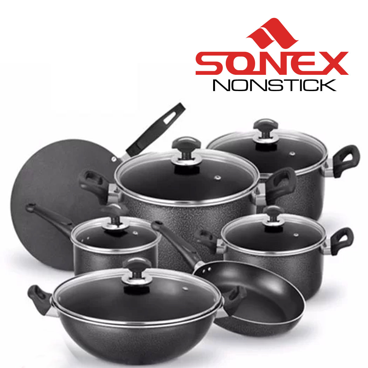 Sonex Classic Gift Pack – Nonstick Cookware Set – 12 Pieces
