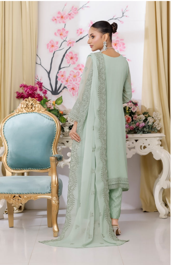 Fancy Chiffon with Embroidery + Bamber Chiffon Dupatta- Shahtaj by Irfan Patel
