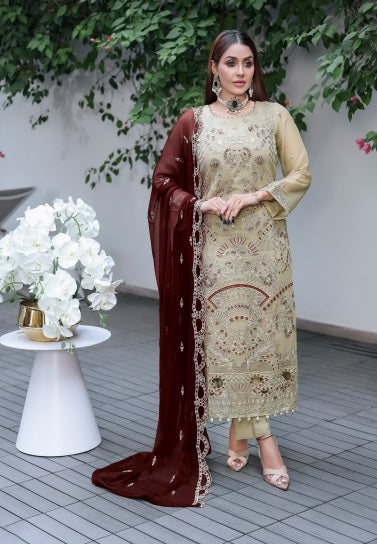 Saiyaara_New Fancy Bamber Chiffon Shirt With Bamber Chiffon Dupatta Collection
