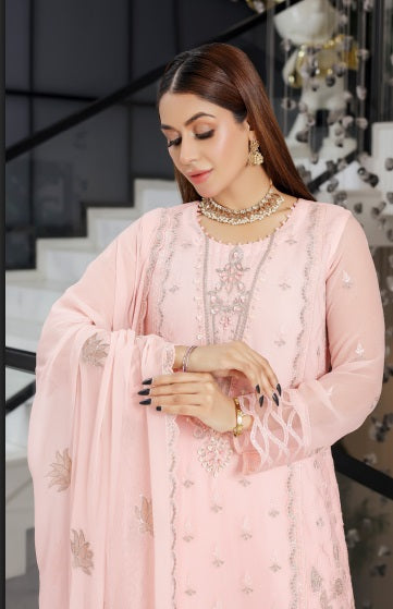 Saiyaara_New Fancy Bamber Chiffon Shirt With Bamber Chiffon Dupatta Collection