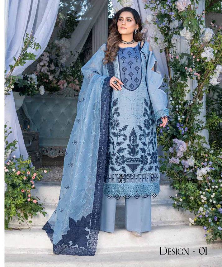 JJ EMBELLISH LAWN EID COLLECTION VOL - 08 Design - 01