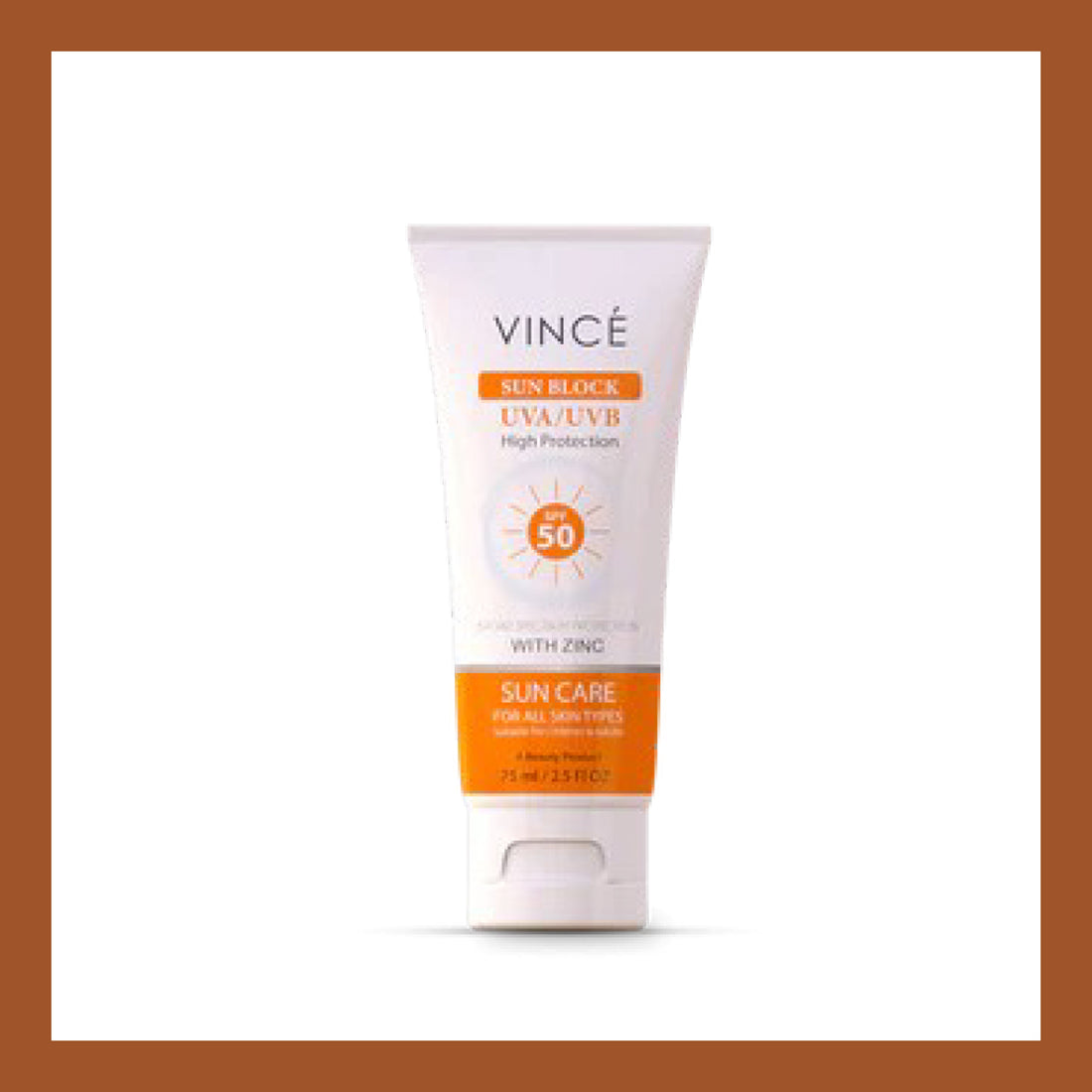 Vince Sunblock SPF 50 Sun Care UVA and UVB Protector - 80ml